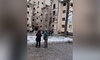 Przedmieścia Kijowa zbombardowane