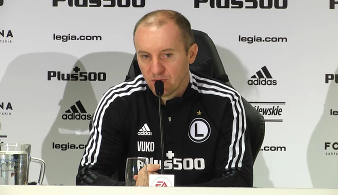 Legia-Śląsk. Aleksandar Vuković: Właśnie takiego piłkarza potrzebujemy. Wideo