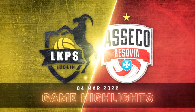 LUK Lublin – Asseco Resovia 1:3. Skrót meczu. WIDEO
