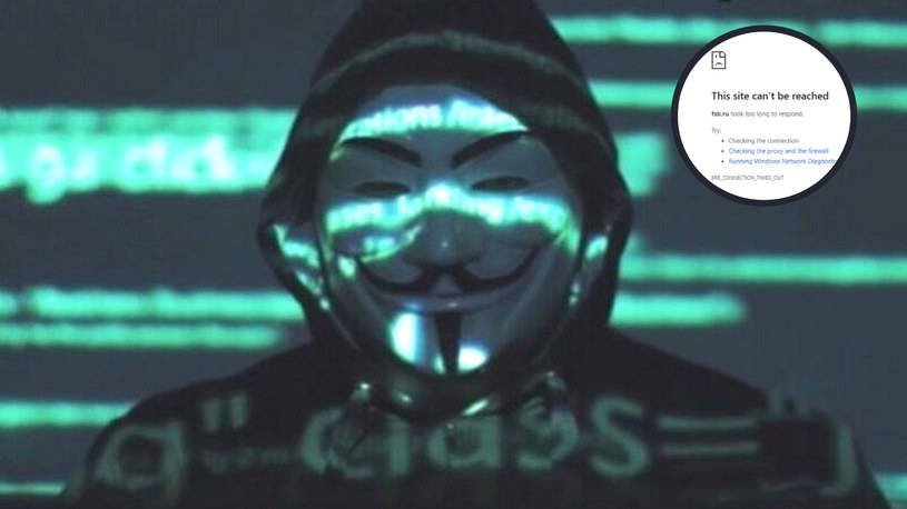 Anonymous osiągnęli kolejny cel. Tym razem zhakowali stronę internetową rosyjskich służb bezpieczeństwa FSB. Haktywiści mówią, że agresja Rosji na Ukrainę to dla nich czas żniw i moment do pokazania, jak gigantycznym potencjałem dysponują.