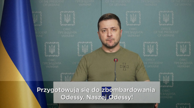 Podczas niedzielnego wystąpienie prezydent Ukrainy Wołodomyr Zełenski poinformował, że Rosjanie planują atak na Odessę. - To będzie zbrodnia wojenna. To będzie historyczna zbrodnia - powiedział w oświadczeniu.
