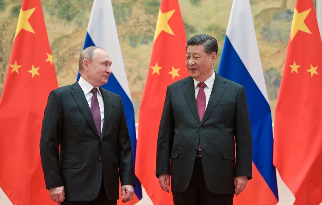 Prezydent Rosji Władimir Putin i przywódca Chin Xi Jinping