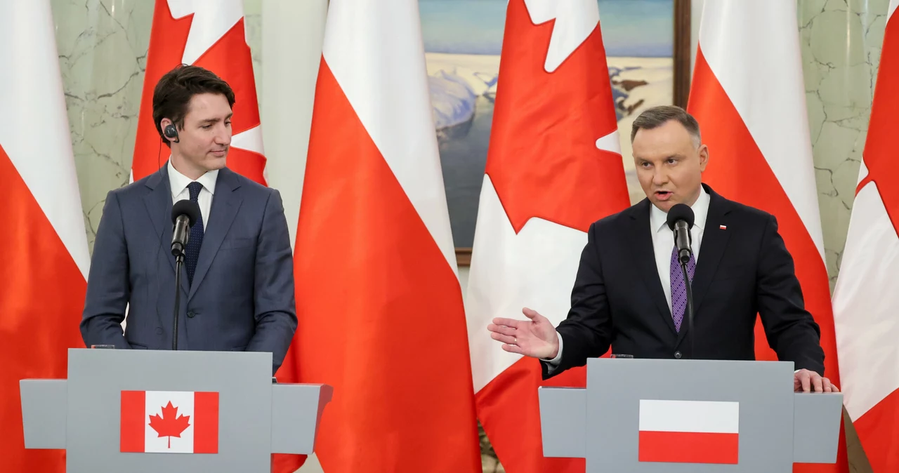 Andrzej Duda i Justin Trudeau