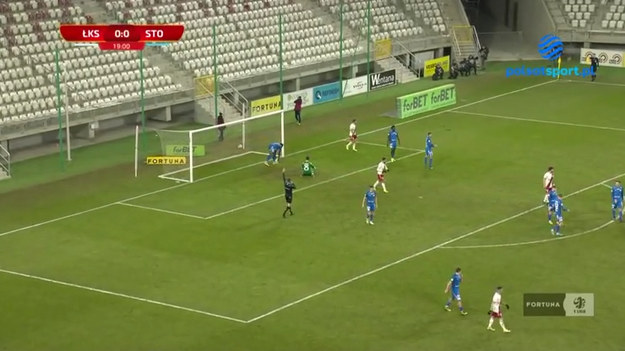 Skrót meczu ŁKS Łódź - Stomil Olsztyn 0-2 w ramach rozgrywek Fortuna 1 Ligi.