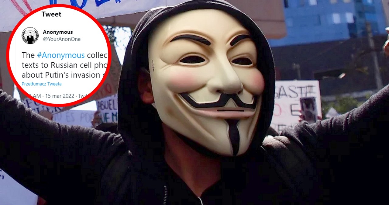 Kolektyw hakerski Anonymous pochwalił się wielkim dokonaniem w swojej cyberwojnie z Rosją. Efekt zachwyca i daje nadzieję na przerwanie wojny.