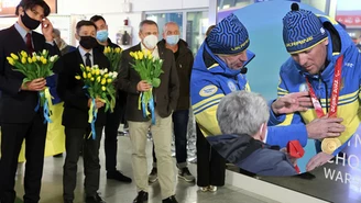 Ukraińscy paraolimpijczycy powitani na warszawskim Okęciu. Padły mocne słowa