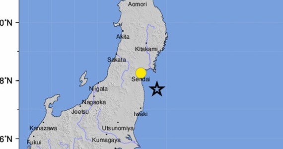 Trzęsienie ziemi o magnitudzie 7,3 nawiedziło prefektury Fukushima i Miyagi na północnym wschodzie Japonii. Krajowa agencja meteorologiczna wydała ostrzeżenie przed tsunami.