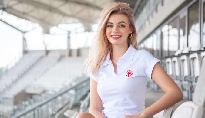Miss World 2021 Karolina Bielawska kibicuje ŁKS