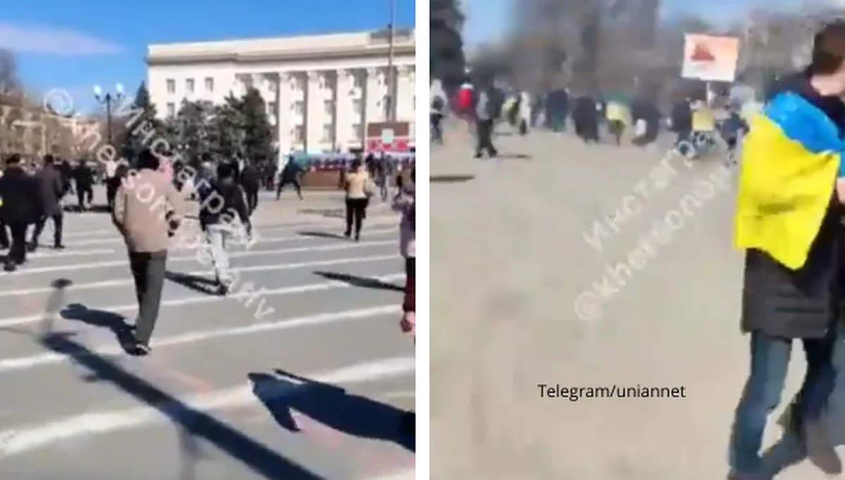 Rosyjscy żołnierze otworzyli ogień z broni palnej do pokojowych demonstrantów w Chersoniu. Są doniesienia o co najmniej dwóch osobach rannych - podał w poniedziałek w internetowym komunikatorze Telegram ukraiński serwis Sprzeciw Informacyjny, cytowany przez agencję Interfax-Ukraina.
