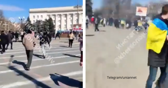 Rosyjscy żołnierze otworzyli ogień z broni palnej do pokojowych demonstrantów w Chersoniu. Są doniesienia o co najmniej dwóch osobach rannych - podał w poniedziałek w internetowym komunikatorze Telegram ukraiński serwis Sprzeciw Informacyjny, cytowany przez agencję Interfax-Ukraina.
