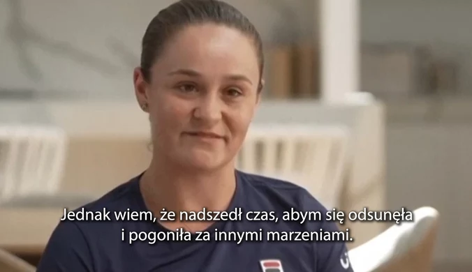 Ashleigh Barty kończy karierę tenisową. "Po raz pierwszy mówię o tym głośno i tak, trudno to powiedzieć". WIDEO