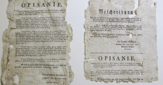 Niezwykłe znalezisko w Bibliotece Uniwersytetu Łódzkiego. Podczas renowacji zabytkowej księgi - rejestru gruntów z 1786 roku - w okładce znaleziono XVIII-wieczne listy gończe i równie stare nuty. Muzyczny rękopis zawiera fragmenty partytury.