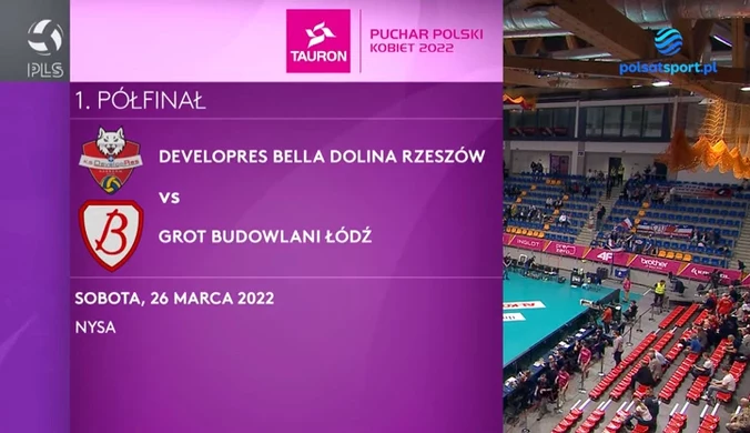 Developres Bella Dolina Rzeszów – Grot Budowlani Łódź. Skrót meczu. WIDEO (Polsat Sport)