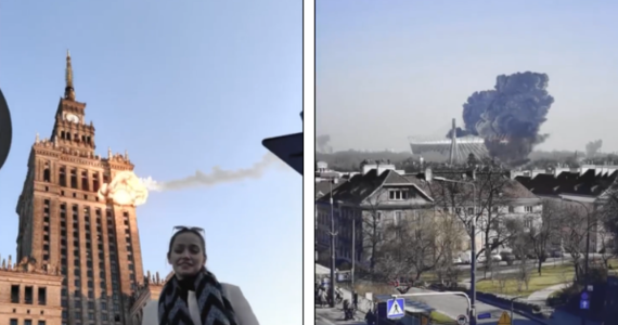 W Pałac Kultury i Nauki trafia rakieta, zaatakowany zostaje Stadion Narodowy, nad Warszawą przelatują myśliwce – to wszystko można zobaczyć na symulacji opublikowanej przez „Kyiv Post” na Twitterze.
