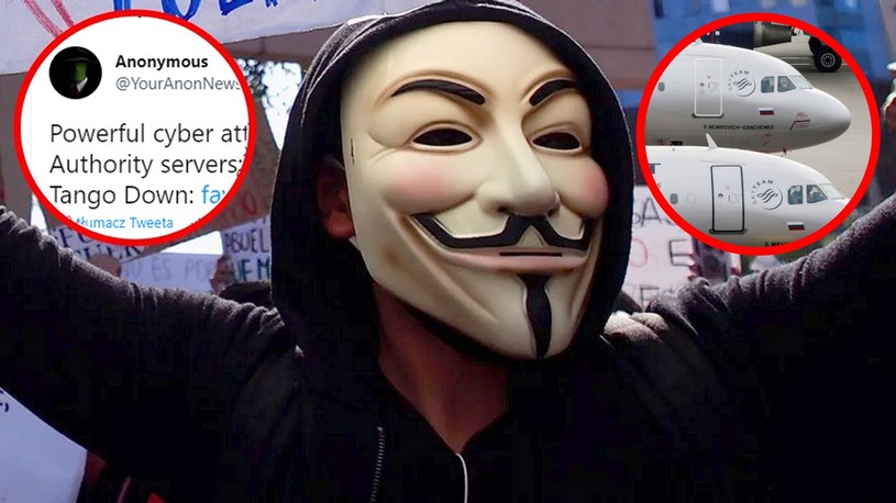 Anonymous zaatakowali rosyjską Agencję Transportu Lotniczego. Całkowicie sparaliżowali ruch lotniczy w całym kraju.
