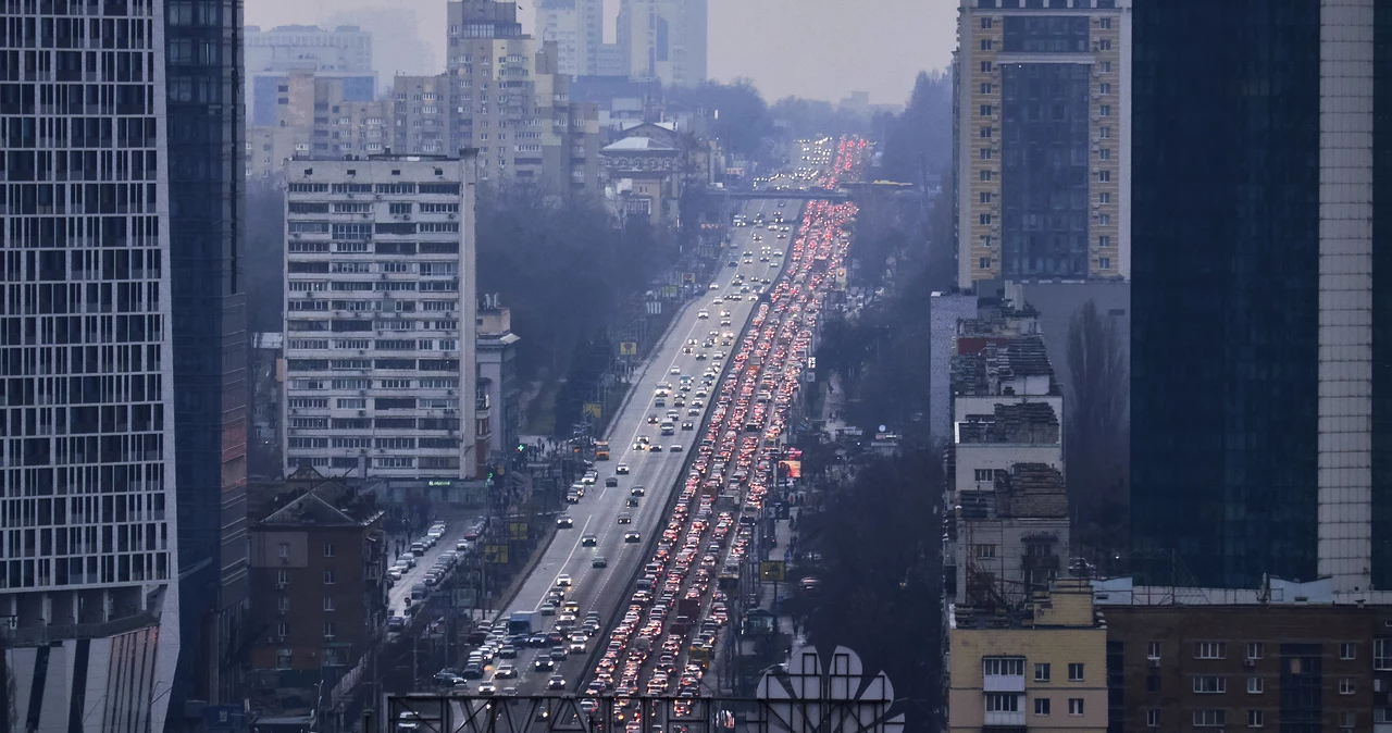 Kijów rankiem 24 lutego, w dniu inwazji Rosji na Ukrainę