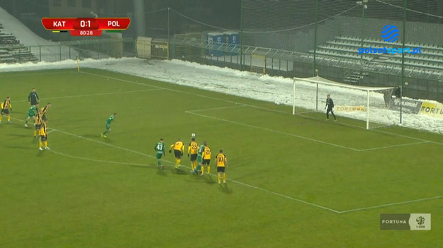 Skrót meczu GKS Katowice - Górnik Polkowice 1-2 w ramach rozgrywek Fortuna 1 Ligi.