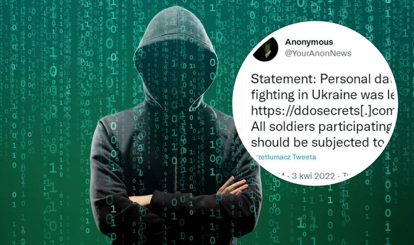 Kolejny dzień, kolejny atak i wyciek danych zorganizowany przez Anonymous - aktywność najsłynniejszego kolektywu hakerów na stałe wpisała się w krajobraz działań wojennych w Ukrainie i wydaje się, że stopniowo przybiera na sile i znaczeniu.