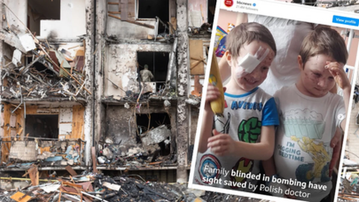 Lubelscy okuliści uratowali wzrok pacjentce z Ukrainy, rannej podczas wybuchu bomby. Trwa również walka o wzrok jej pięcioletnich synów. To już kolejni uchodźcy, którzy ucierpieli w wyniku działań wojennych na Ukrainie i są leczeni w Lublinie.