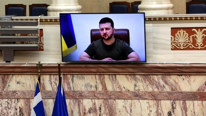 Zełenski w greckim parlamencie: Mariupol to nowe Termopile