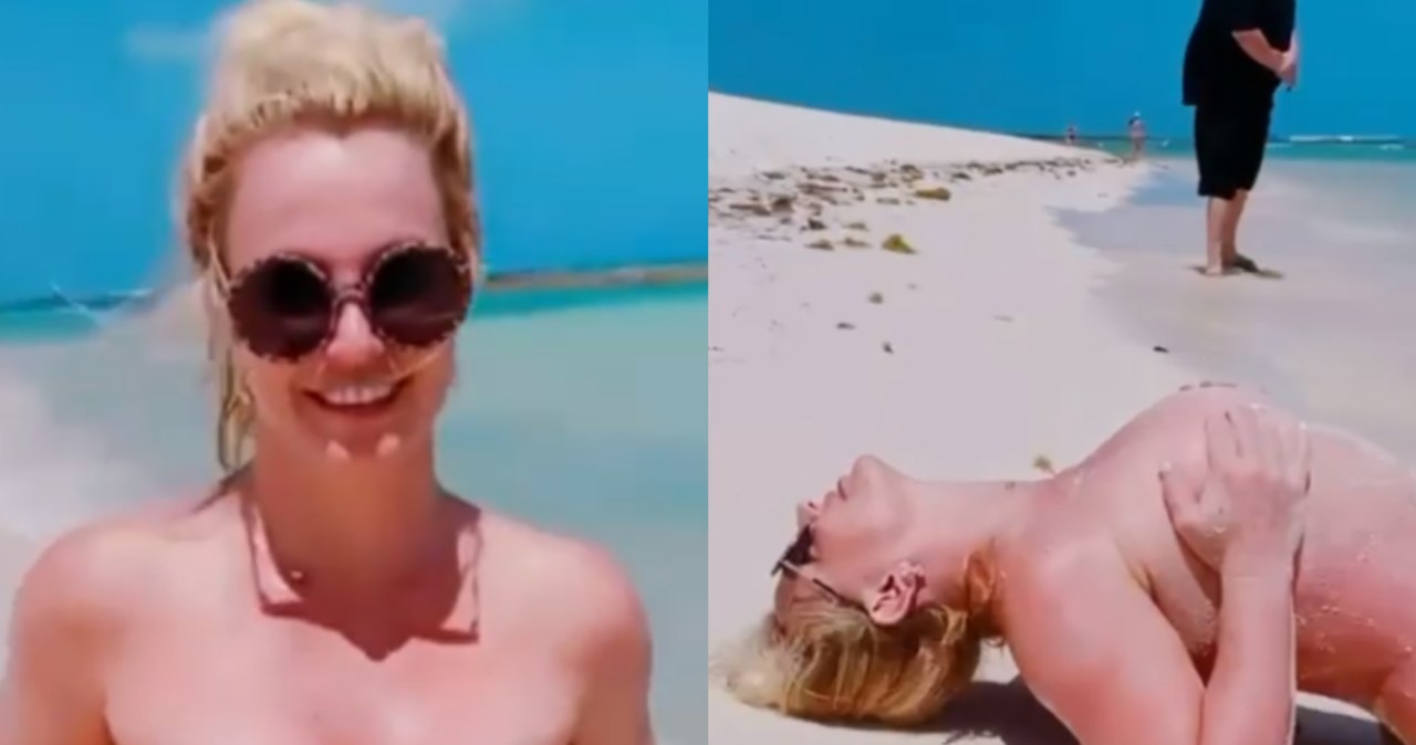 Britney Spears pozuje nago na plaży - pomponik.pl