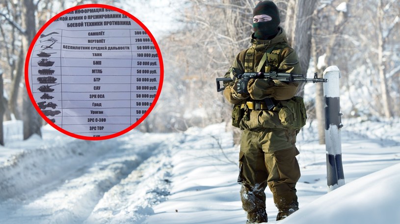 Kreml zachęca swoich żołnierzy ogromnymi pieniędzmi do niszczenia ukraińskiego sprzętu militarnego. Za jeden samolot rząd płaci nawet 300 tysięcy rubli, czyli ok. 15 tysięcy złotych.