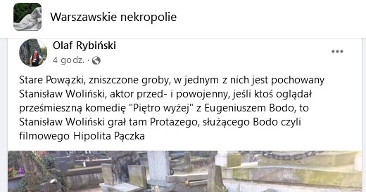 /Facebook/Warszawskie Nekropolie /Facebook