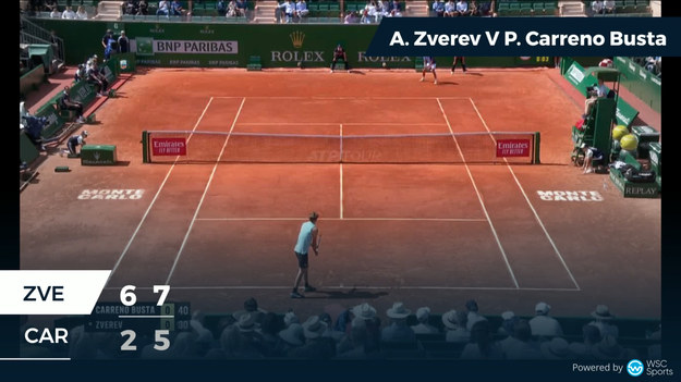 Alexander Zverev awansował do półfinału imprezy ATP Masters 1000 w Monte Carlo. W czwartek pochodzący z Hamburga Niemiec pokonał w dwóch setach Hiszpana Pablo Carreno Bustę 6:2, 7:5