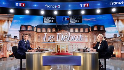Macron bardziej agresywny, Le Pen lepiej przygotowana. Debata przed II turą wyborów