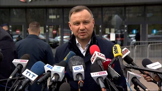 Andrzej Duda na miejscu tragedii w kopalni Pniówek