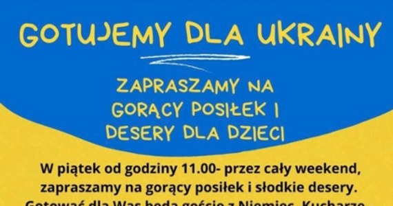 Świąteczna kuchnia polowa stanęła w Szczecinie. Posiłki przygotowują w niej Niemcy, serwują Polacy, skorzystać mogą uchodźcy z Ukrainy.