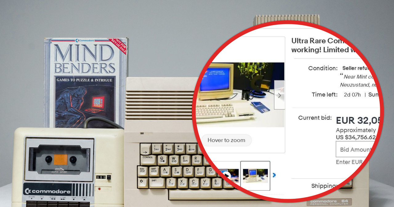 W popularnym serwisie aukcyjnym eBay pojawiła się oferta sprzedaży bardzo wyjątkowego komputera, którego może i nie wypada już pytać o wiek, ale... każdy fan pecetów chciałby go mieć w swojej kolekcji, bo to bardzo rzadki prototyp Commodore 65.