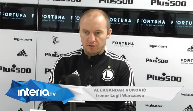 Pogoń-Legia. Aleksandar Vuković:  Ta różnica wszystko mówi. Wideo