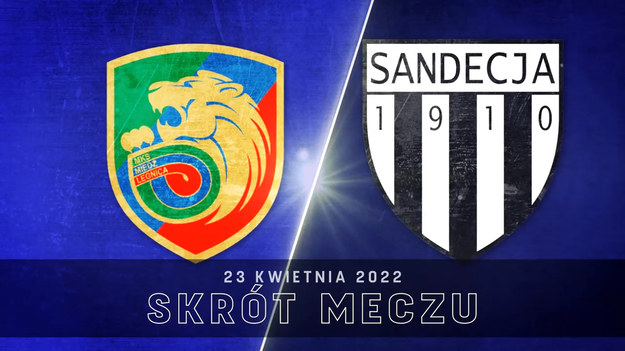 Skrót meczu Miedź Legnica - Sandecja Nowy Sącz (0-0).