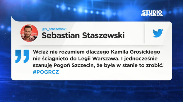 Gośćmi Sebastiana Staszewskiego w 31. odcinku Studia Ekstraklasa byli Paulina Czarnota-Bojarska i Marek Jóźwiak.

W każdym odcinku eksperci podsumowują najciekawsze wydarzenia kolejki PKO Bank Polski Ekstraklasy. Oglądaj w poniedziałki o 20:00 NA ŻYWO w Interii! Partnerem projektu jest PKO Bank Polski.