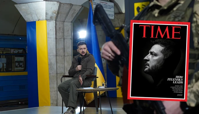 Wołodymyr Zełenski na okładce "Time". Dziennikarz spędził z nim dwa tygodnie