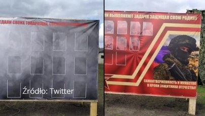 W bazie wojsk rosyjskich powstały tablice dla "zdrajców" i "bohaterów" 