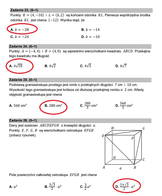 Matura 2022. Matematyka. Arkusz CKE I Odpowiedzi - Wydarzenia W INTERIA.PL