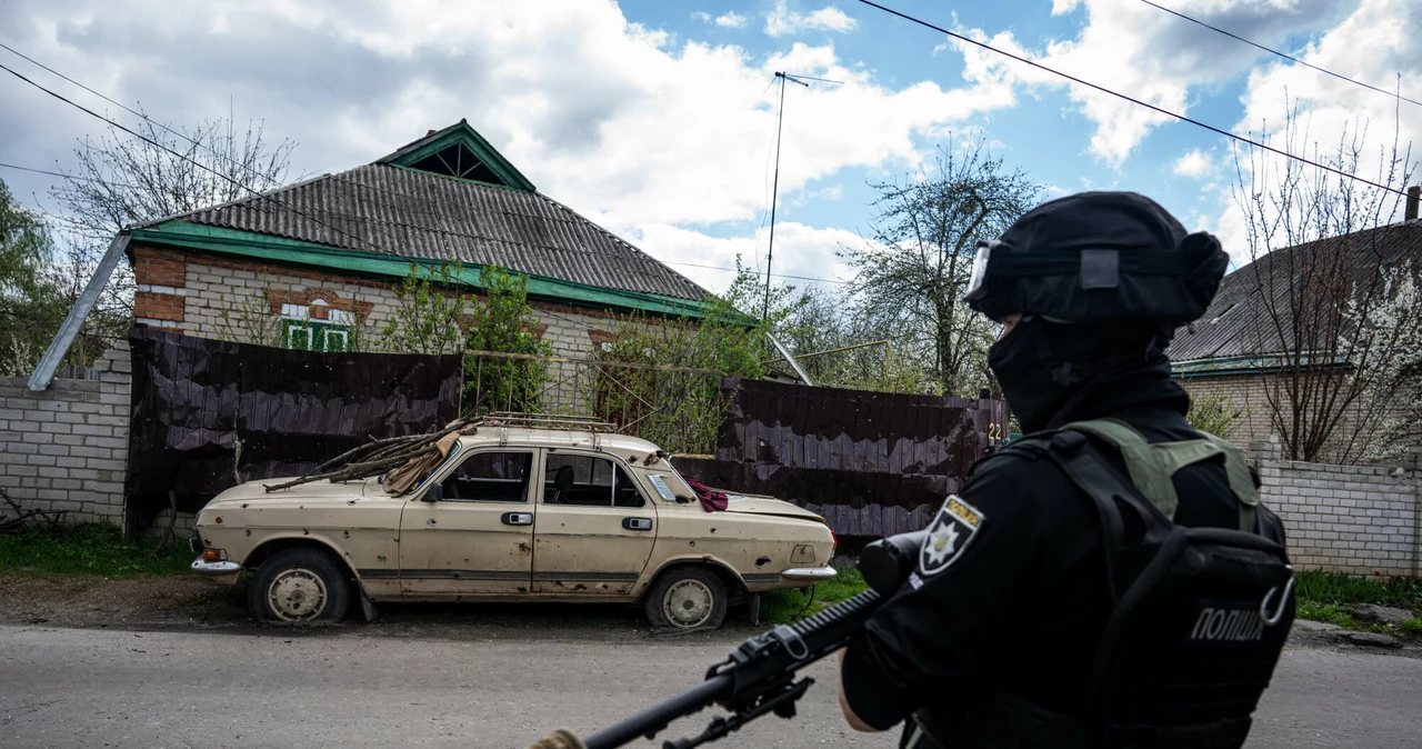 Operator specjalnego oddziału ukraińskiej policji