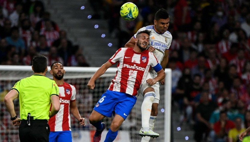 Primera sección.  Lesión real en el derbi madrileño.  final de una larga fila