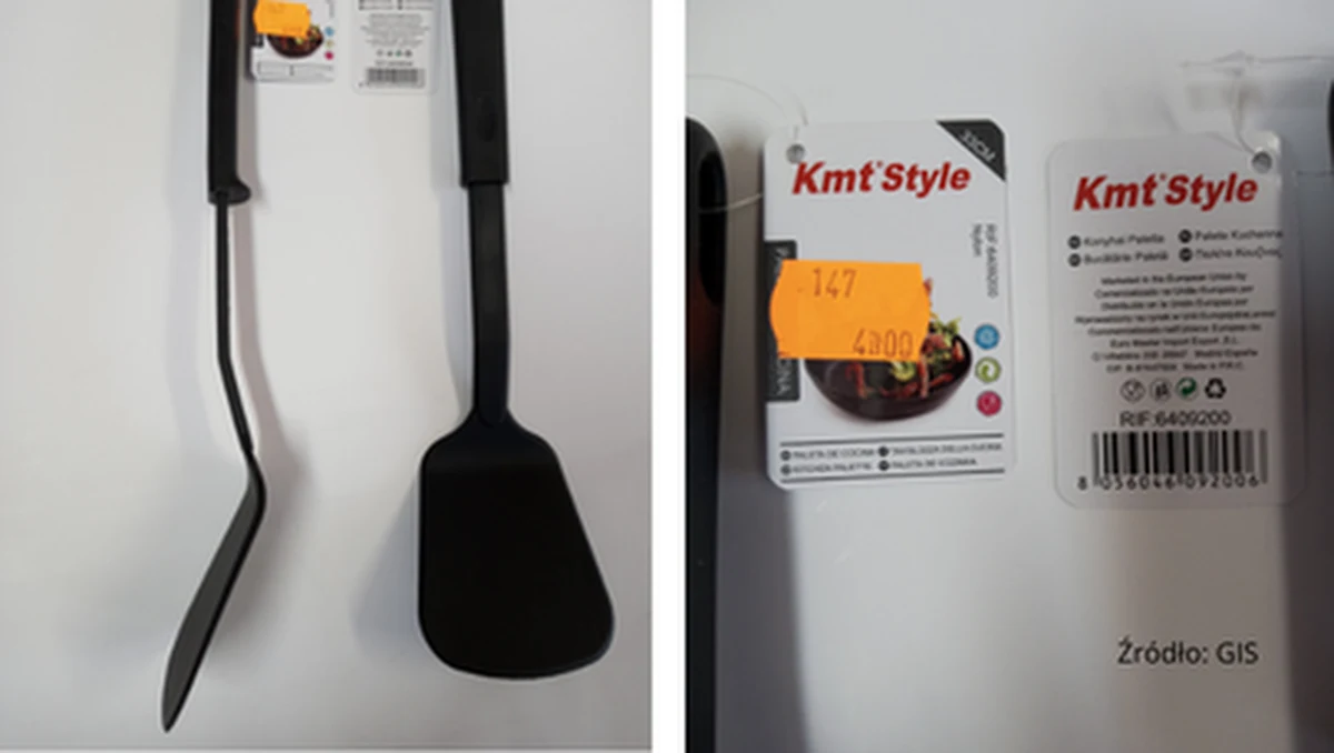 Główny Inspektorat Sanitarny, w ramach ostrzeżenia publicznego dotyczącego wyrobu przeznaczonego do kontaktu z żywnością, poinformował o migracji szkodliwych substancji z łopatki kuchennej.