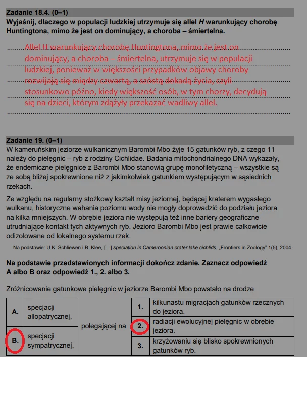 Matura 2022. Biologia - poziom rozszerzony. Arkusz CKE i odpowiedzi