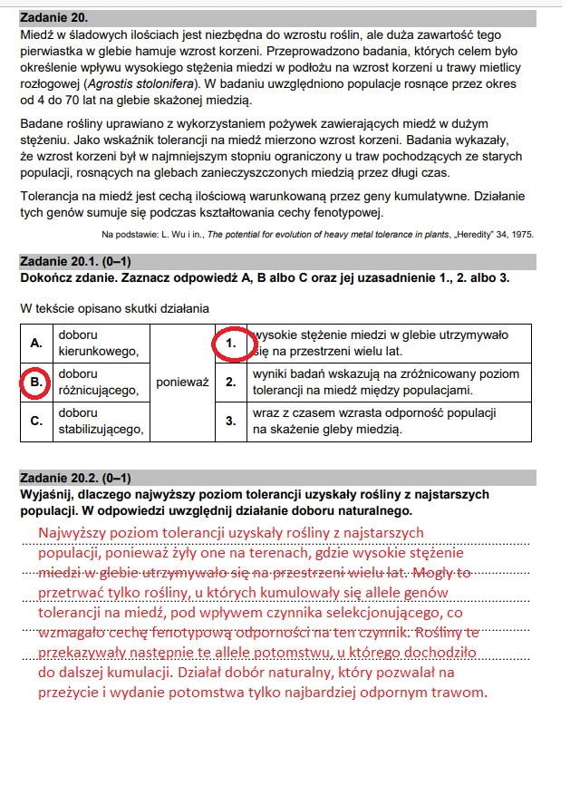 Matura 2022. Biologia - poziom rozszerzony. Arkusz CKE i odpowiedzi