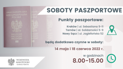 Sobota paszportowa w Małopolsce 