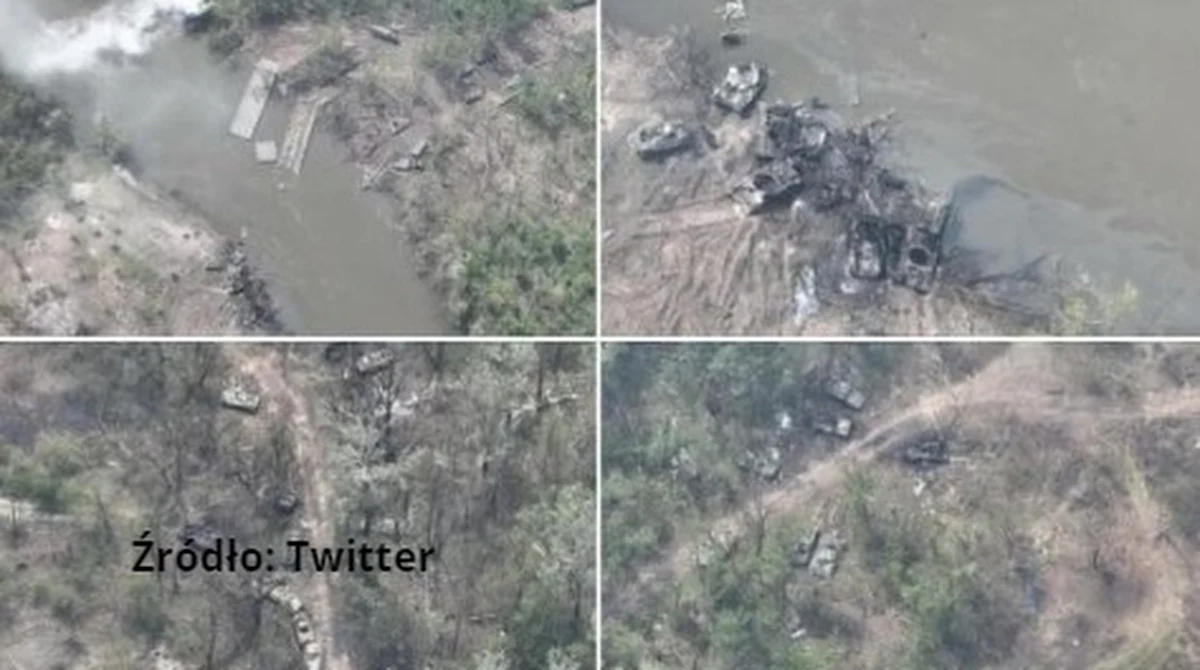 Rosyjskie wojsko mogło stracić prawie całą batalionową grupę taktyczną podczas ubiegłotygodniowej, nieudanej próby sforsowania rzeki Doniec na wschodzie Ukrainy. Autentyczność zdjęć z pola bitwy potwierdzili w piątek eksperci z amerykańskiego ośrodka analitycznego Atlantic Council.