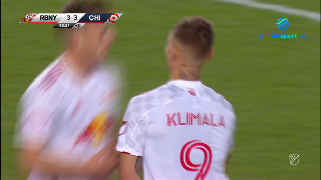 Patryk Klimala ustalił w doliczonym czasie wynik meczu New York Red Bulls - Chicago Fire (3-3).