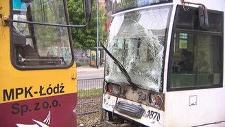 Łódź: Zderzenie tramwajów w centrum miasta. Rannych osiem osób