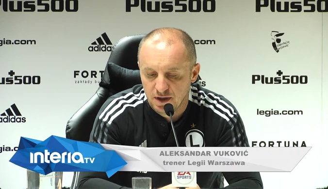 Legia-Cracovia. Aleksandar Vuković mówi jak chce zostać pożegnany. Wideo