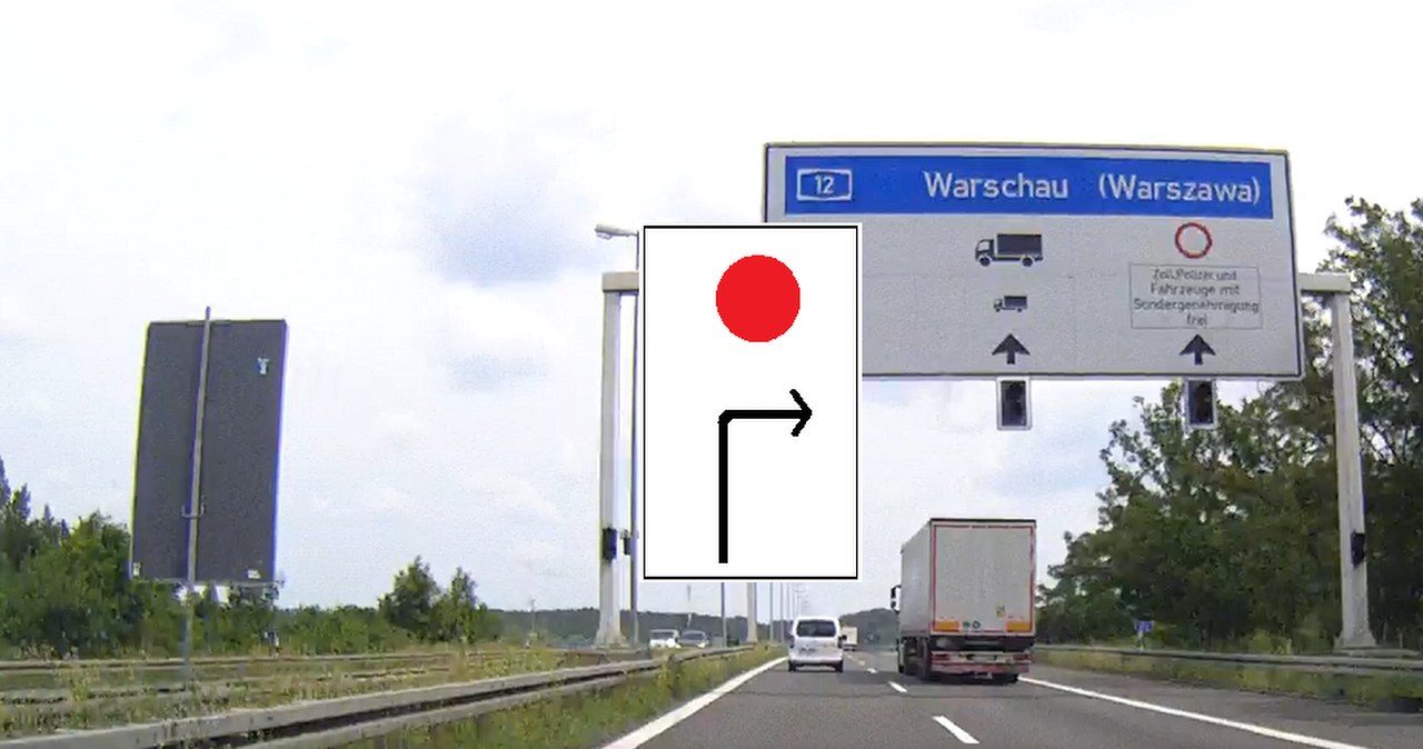 Znak drogowy z czerwoną kropką. Gdzie go spotkamy i co oznacza?