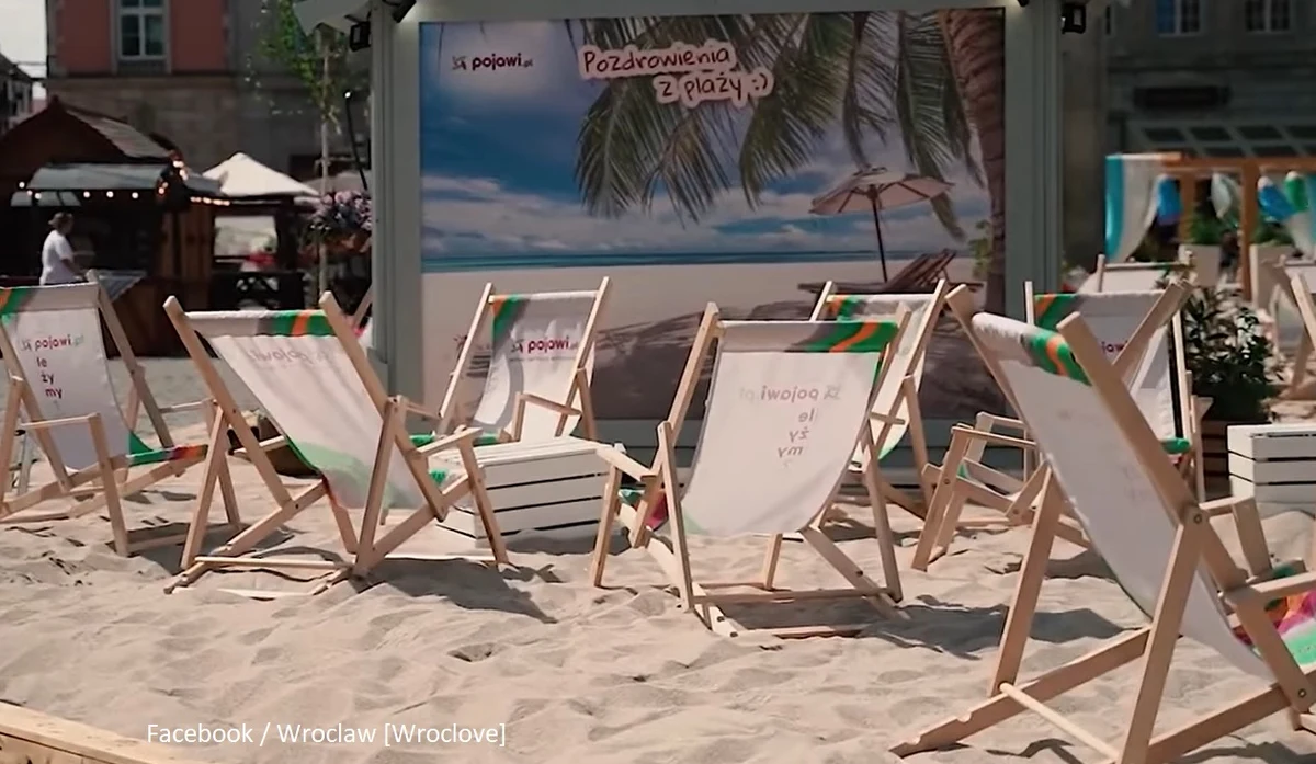 Przy wrocławskim ratuszu wysypano ponad sto ton piasku - to jeden z elementów rozpoczętego w piątek Jarmarku Świętojańskiego. W wydarzeniu uczestniczy kilkudziesięciu wystawców prezentujących wyroby rękodzielnicze i różnorodne potrawy.